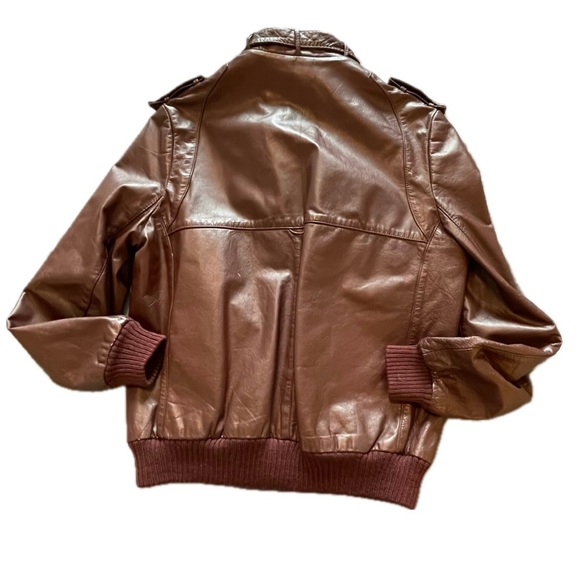 Women’s Etienne Aigner  Vintage Full -Grain Leather  Jacket, M - Picture 6 of 14